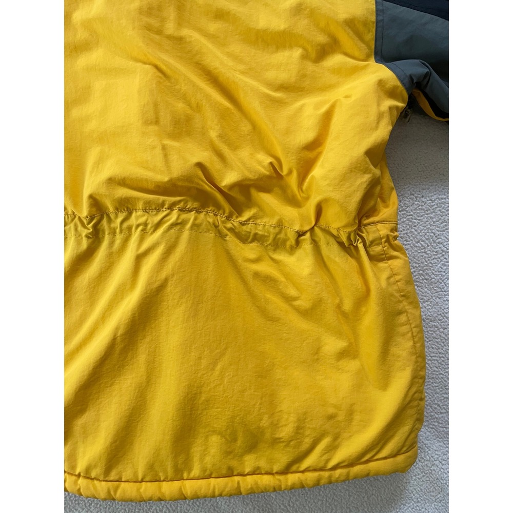 Vintage Gerry Mens Extra Large Winter Jacket Yellow Black Colorblock Puffer Coat - Picture 16 of 16